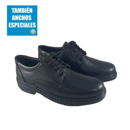 Par de zapatos cómodos tipo Blucher de hombre, con cordón, de color negro, modelo 5054 Clink V2