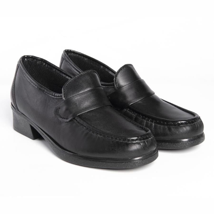 Par de zapatos cómodos de mujer tipo kiowa, de color negro, modelo 5226 Mayo V2