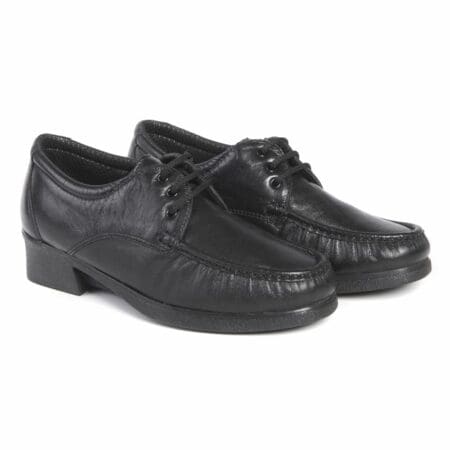 Par de zapatos cómodos de mujer con cordón, de color negro, modelo 5227 Mayo V2