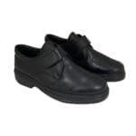 Par de zapatos cómodos de hombre, con cierre de velcro, de color negro, modelo 5479 V2