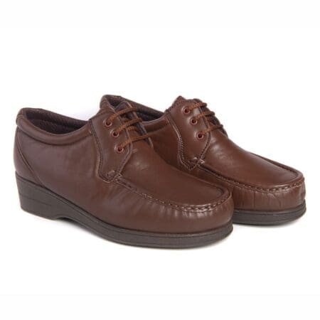Chaussures à lacets confortables pour femmes, marron, modèle 5602