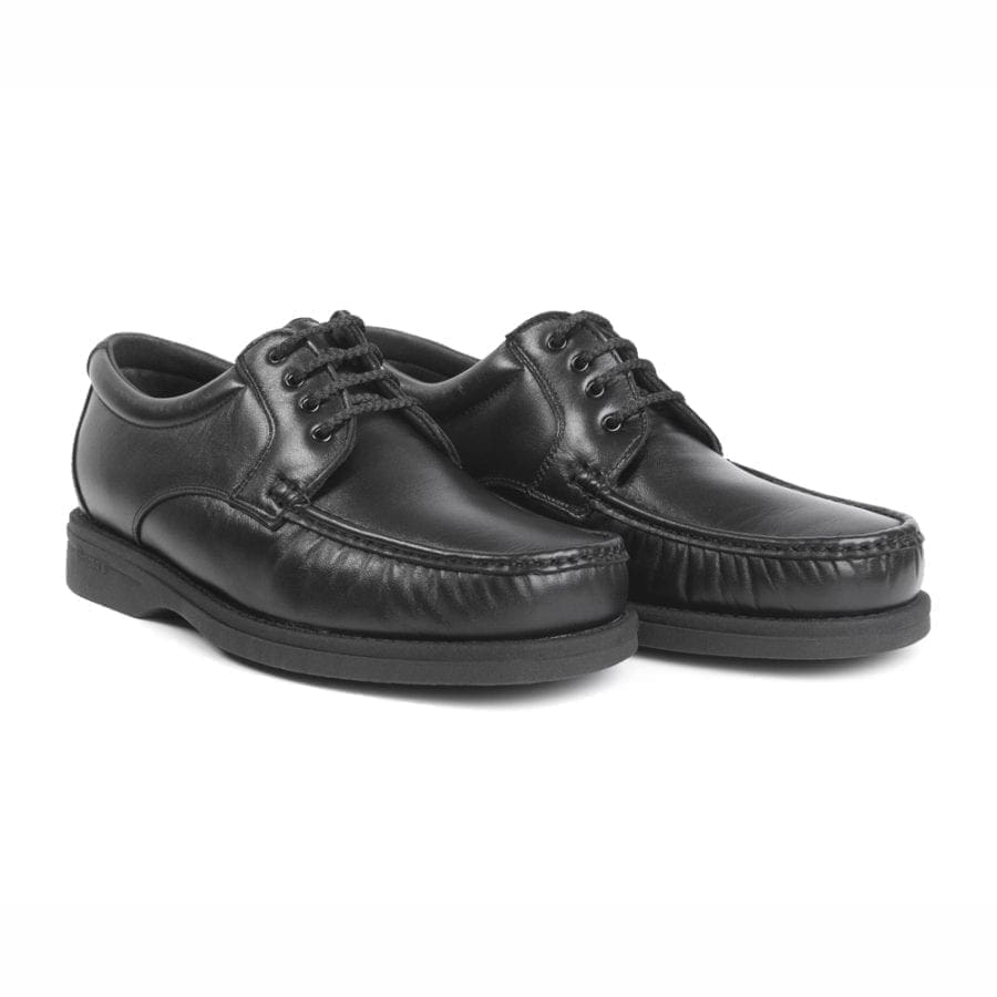 Par de zapatos cómodos de hombre, con cordón, de color negro, modelo 5605 V2