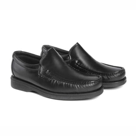Pair of comfortable men's Kiowa type shoes, black, model 5614 V2