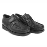 Par de zapatos cómodos de hombre con velcro, color negro, modelo 5660-P53 V2