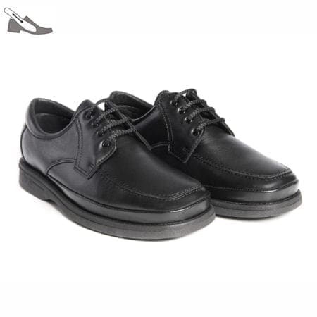 Par de zapatos tipo blucher de color negro, modelo 5748 V2