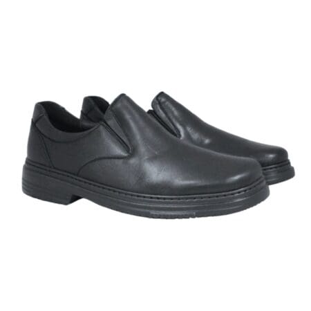 Par de zapatos cómodos con elásticos laterales, de color negro, modelo 5985 Clink V2